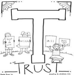 Coloring Page-T-Trust